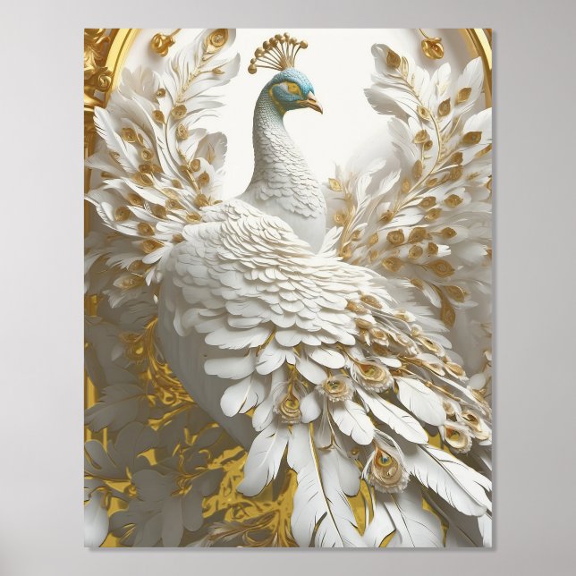 Foil Print, Size: 11" x 14", Foil Colour: Gold, Ma Foil Prints (Front)