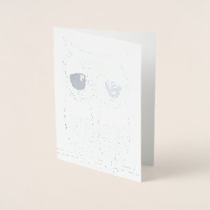 FOIL SILVER TRANSFER Owl Always Love You Greeting Foil Card