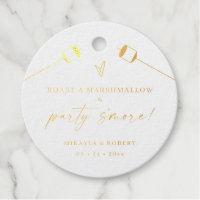 Foil S'mores Kit Favour Tag Label Wedding Party