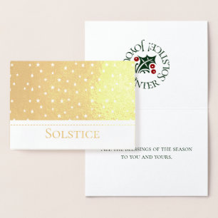 Foil Solstice Stars Design No.1 Pagan, Witch Foil Card