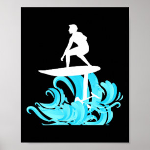 Foil-surfing Hydrofoil Board Funny Gift For Surfer Poster