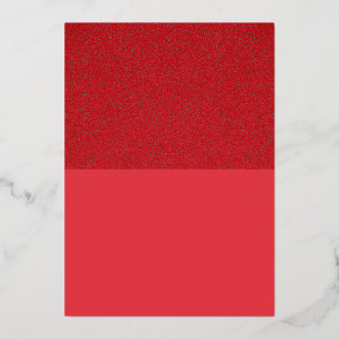 Foil Top Tomato Red Custom Invitation