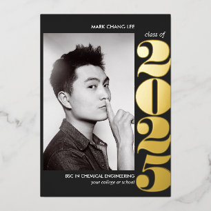 Foil YEAR   COLLEGE UNIVERSITY PHOTO GRADUATION   