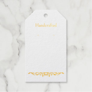 Foiled Flourish Hanging Earring Display Cards Gift Tags