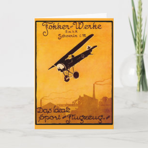 Fokker Worke Poster on Notecards