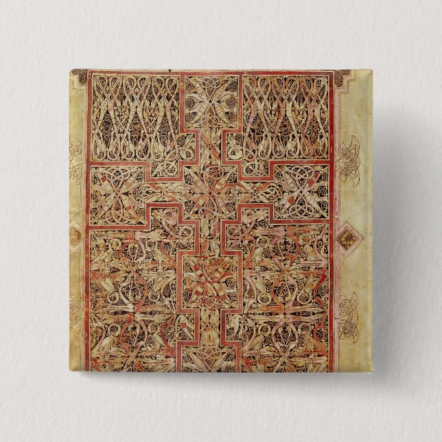 Fol.220 Carpet page, from the Lichfield 2 Inch Square Button (Front)