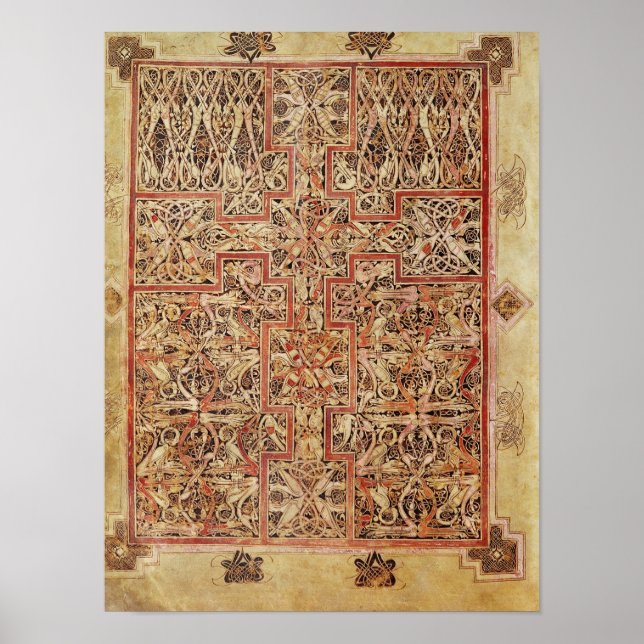 Fol.220 Carpet page, from the Lichfield Poster (Front)