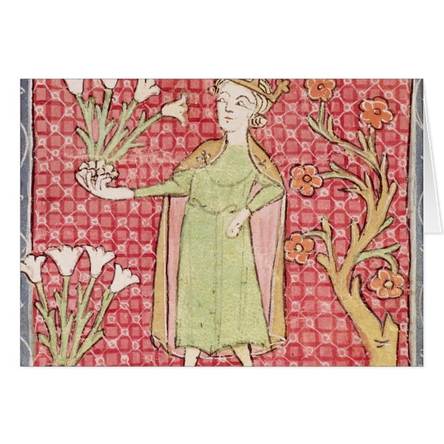 Fol.58v April: Picking Flowers (Front Horizontal)