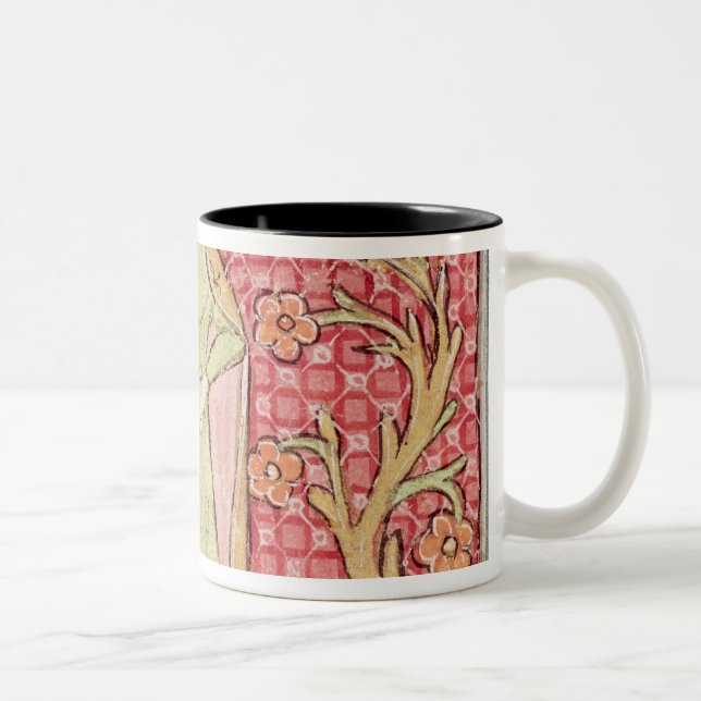 Fol.58v April: Picking Flowers Two-Tone Coffee Mug (Right)