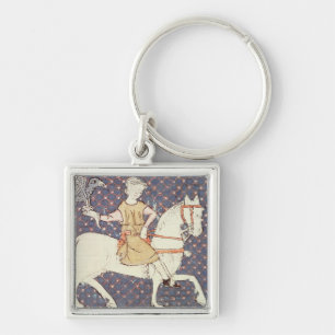 Fol.58v May: Falconry Keychain