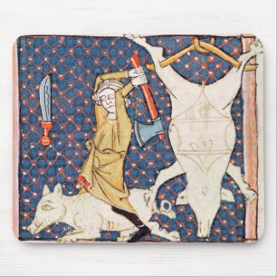 Fol.59v December: Killing Pigs Mouse Pad