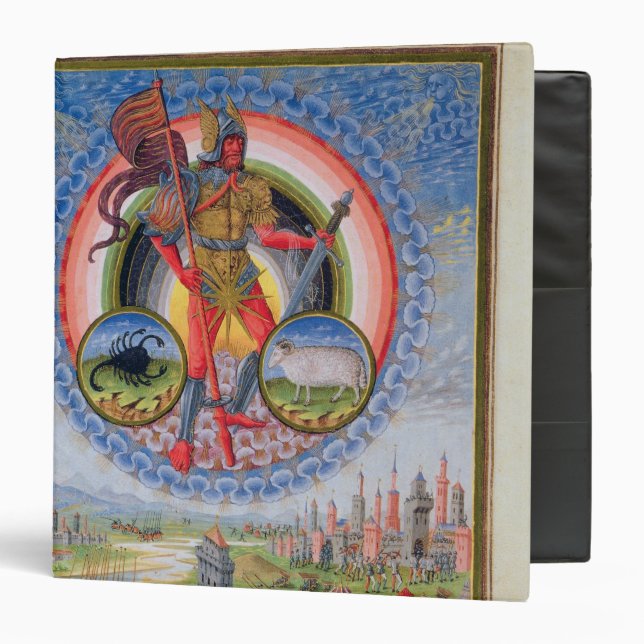 Fol.7v The Planet Mars, from 'De Sphaera', 1470 Binder (Front/Inside)