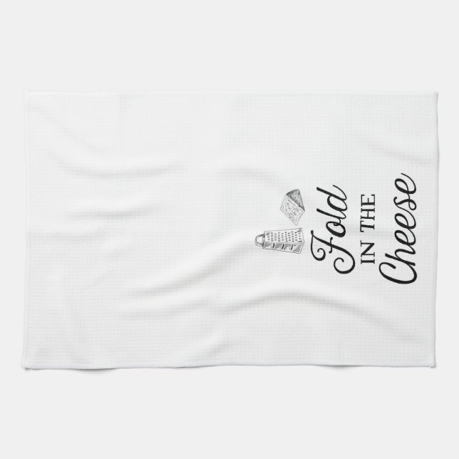 Fold in the Cheese Kitchen Towel (Horizontal)
