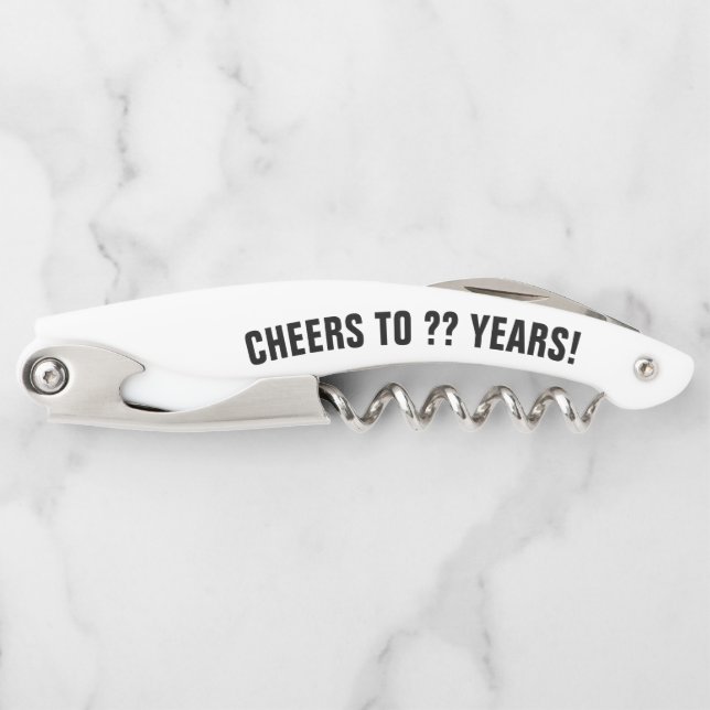 Foldable cork screw wine bottle opener for couple (Front)