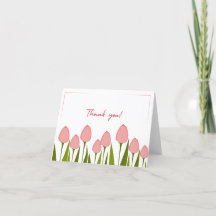 Foldable Floral Thank You Card