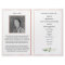 Foldable memorial program, greenery & rose gold