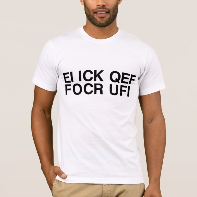 Foldaway (F***You) Secret Message Shirt (Front)