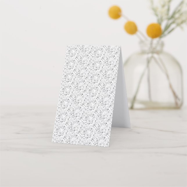 Folded Appointment Cards | Elegant Floral Design (Back)