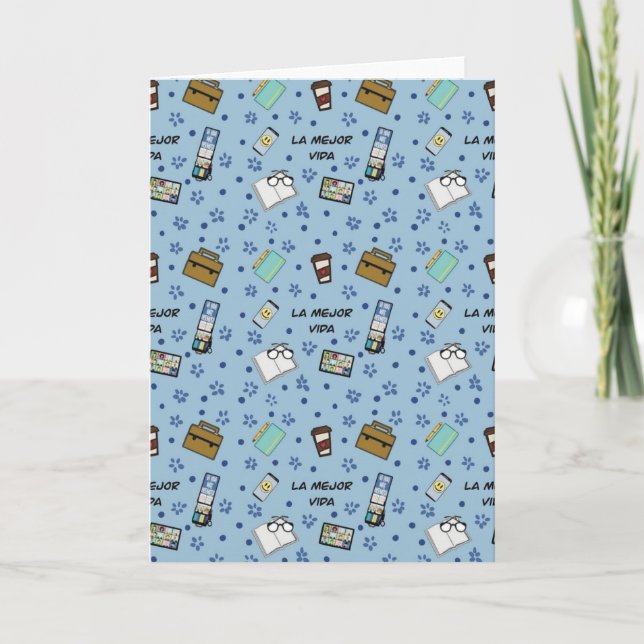 Folded blank greeting card JW “La mejor vida” (Front)