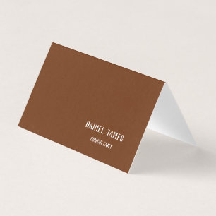Folded Business Card