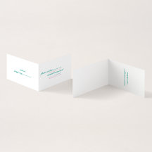 folded business card