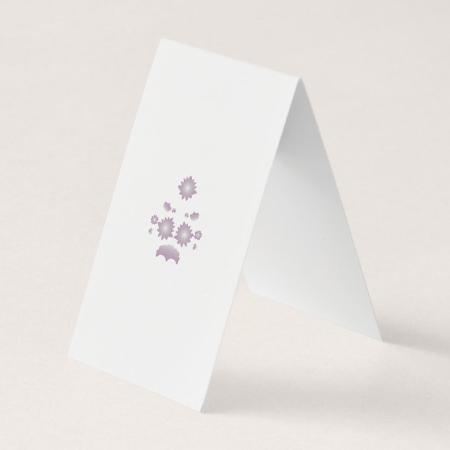 Folded Business Card (Back)