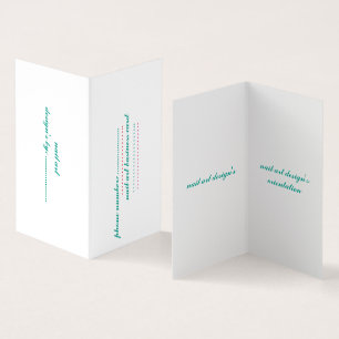 folded business card
