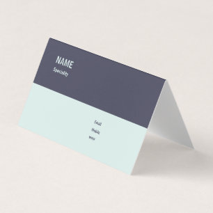 Folded Business Card, Customizable Business Card