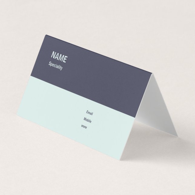 Folded Business Card, Customizable Business Card (Front)