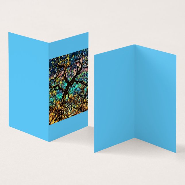  Folded Card, Paper: Standard Semi-Gloss  (Inside and Outside)