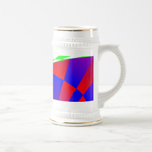 Folded Dimensions by Kenneth Yoncich Beer Stein