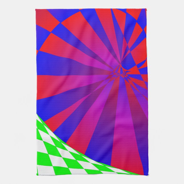 Folded Dimensions by Kenneth Yoncich Kitchen Towel (Vertical)