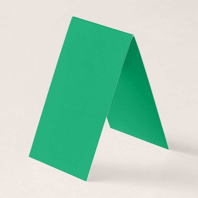 Folded Emerald Business Card Template – Customize (Front)