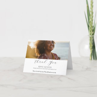 Folded Funeral Thank You Card