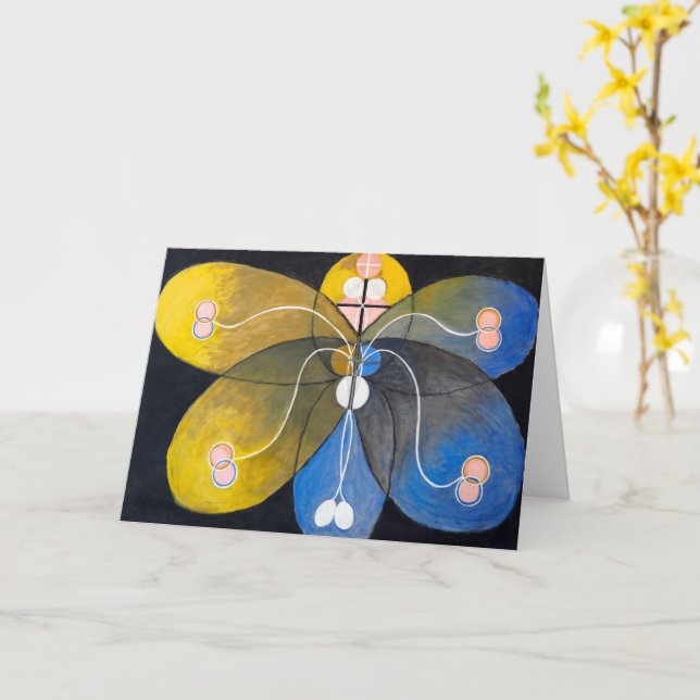 Folded Greeting Card (Yellow Flower)