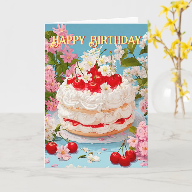 Folded Greeting Card (Yellow Flower)
