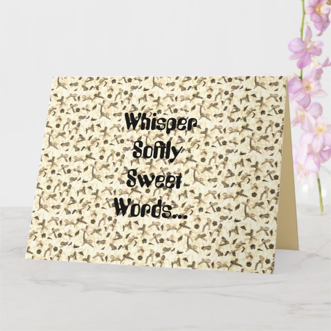 Folded Greeting Card (Orchid)