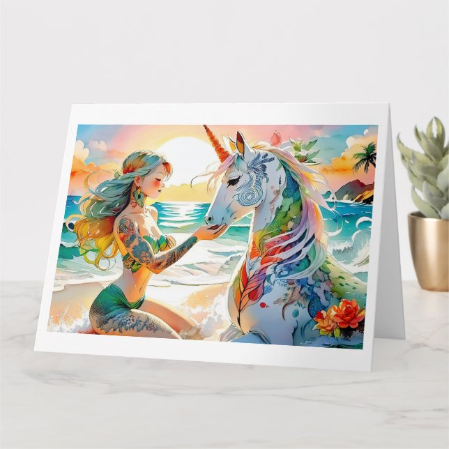 Folded Greeting Card (Small Plant)