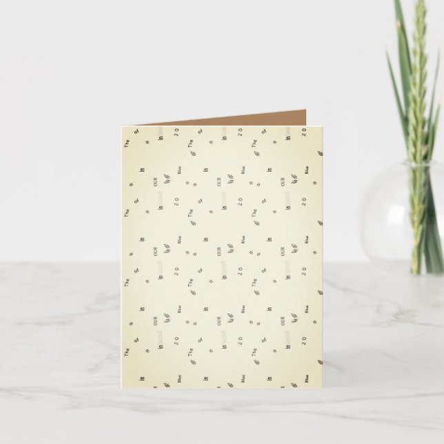 Folded Greeting Card (Front)