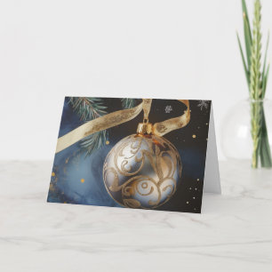 Folded Greeting Card 5x7 Christmas Card – Elegant 