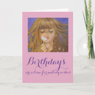 Folded Greeting Card/A Birthday Wish Card