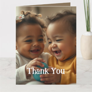 Folded Greeting Card Add Two Photos and Text
