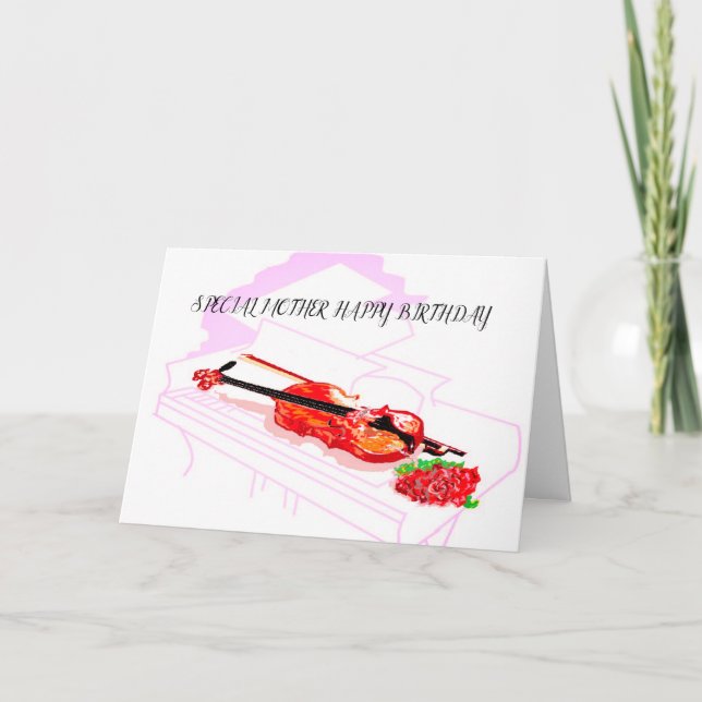 Folded Greeting Card  Birthday Special Mother (Front)