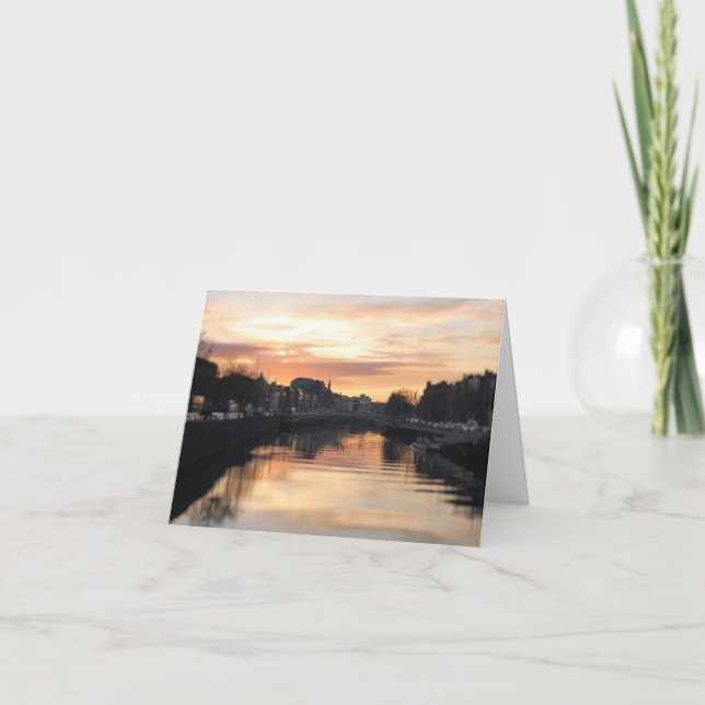 Folded Greeting Card - Dublin, Ireland (Front)