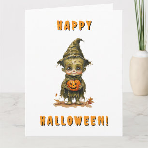 Folded Greeting Card for Halloween