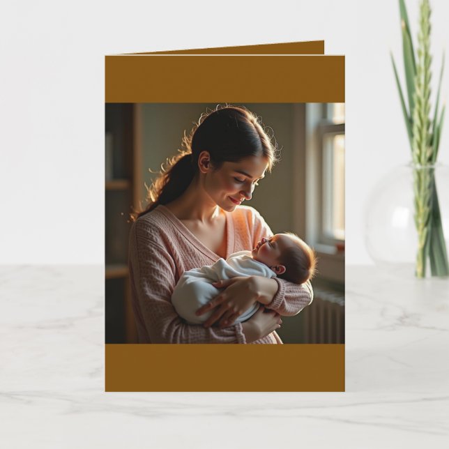 Folded Greeting Card for Mother's Day (Front)