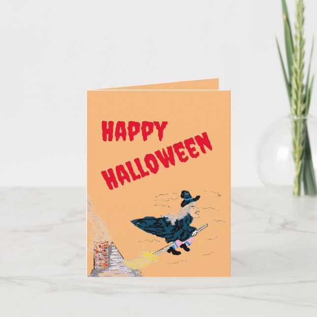 Folded Greeting Card : Happy Halloween (Front)