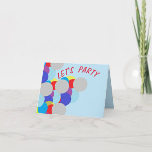 Folded Greeting Card : Party Invitations