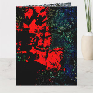 Folded Greeting Card recycled plastic abstract