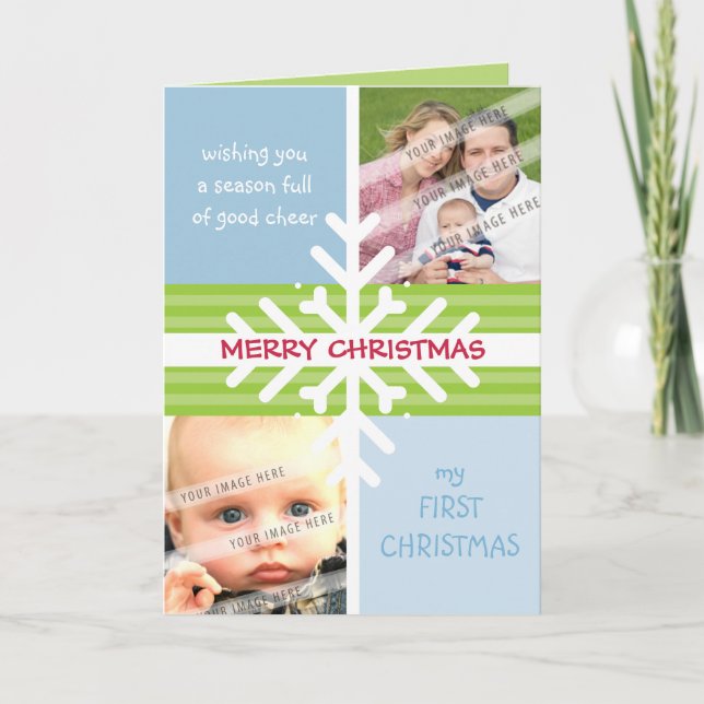 FOLDED GREETING CARD :: snowflake dissection 3 (Front)